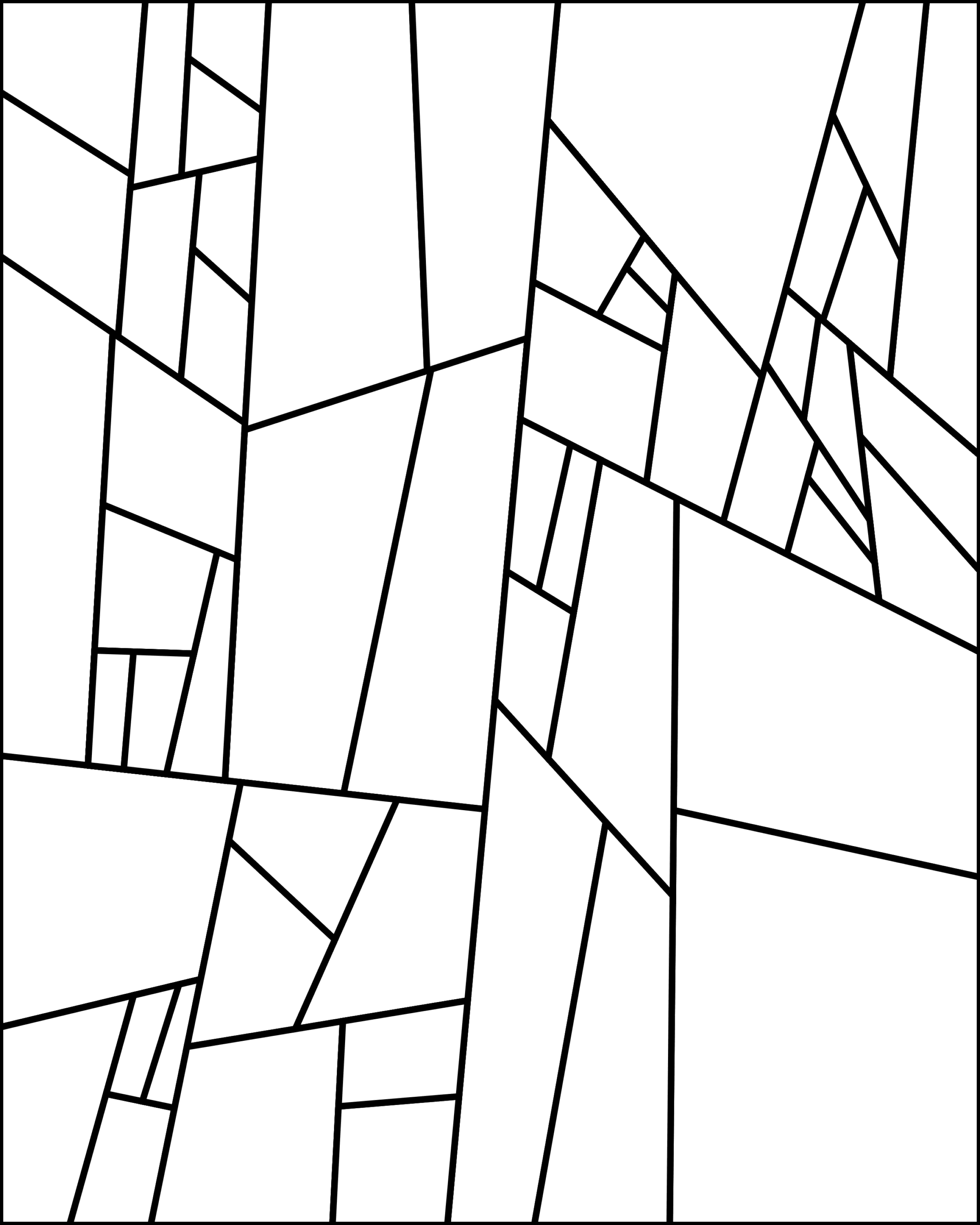 Shattered Glass - Coloring Pages Generator